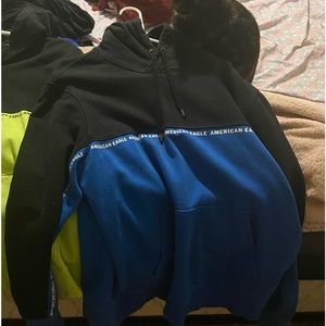 AE hoodies size large but fits bigger